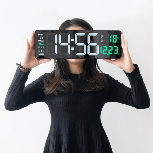 Reloj de pantalla de funcion de pantalla grande de 16 pulgadas reloj digital reloj de pared de sala de estar simple Zhivalor BST3003093 1 Walmart en linea
