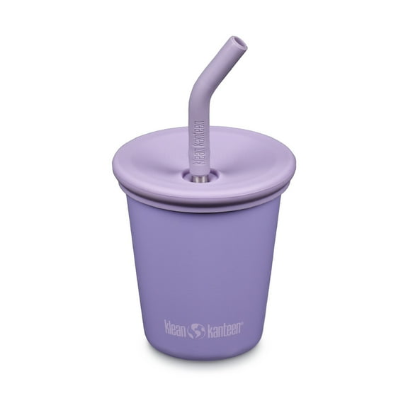 10oz Kid's Cup with Straw Lid - Paisey Purple