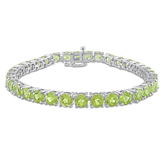 Everly Women's Peridot Sterling Silver Tennis Bracelet