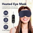 thumbnail image 3 of Heated Eye Mask, USB Eye Mask for Dry Eyes with Temperature & Vibration Massage, Warm Eye Compress Heating Pad for Sleep, Dry Eyes Blue, 3 of 12