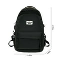 thumbnail image 2 of WIZUTIZ Travel Backpack for Women Womens Backpacks with Adjustable Strap Zipper Pockets Backpacks Medium Solid Bags Water Resistant Casual Bag 1 PC Black, 2 of 5