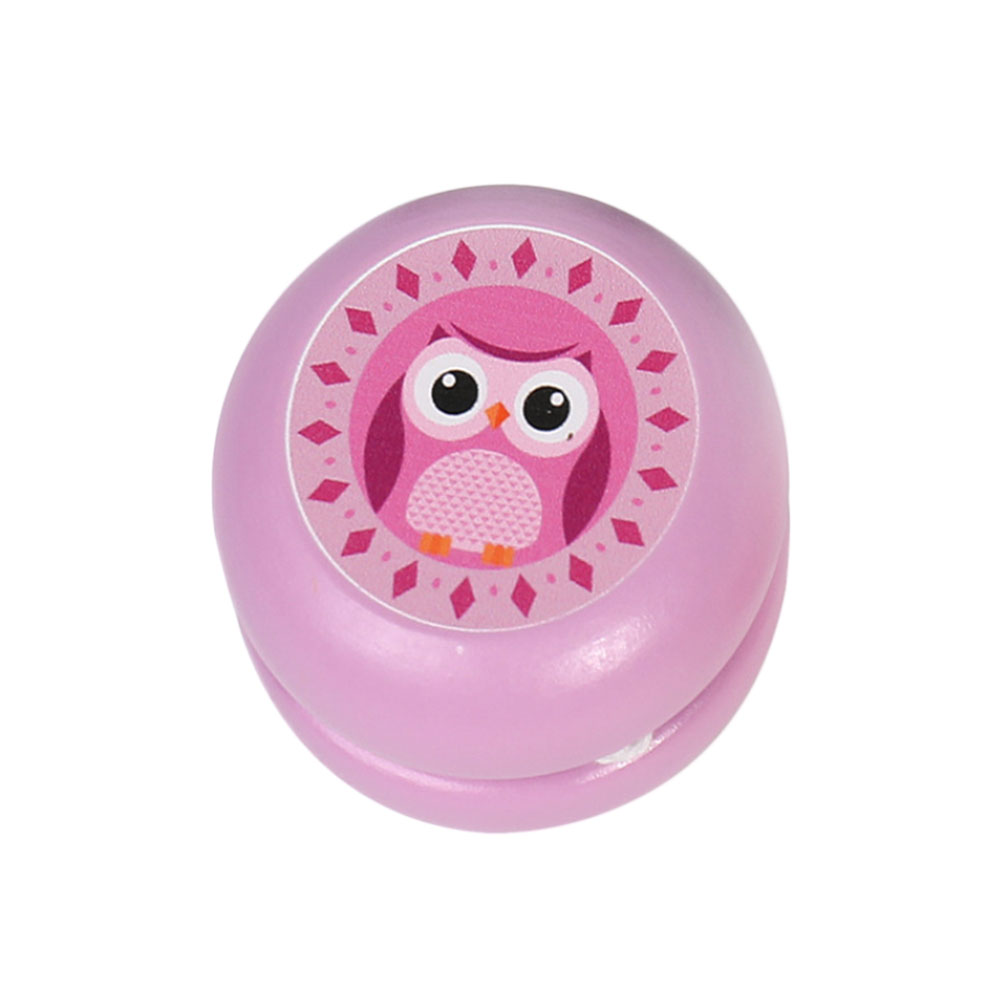 Cute Animal Prints Wooden Yoyo Toys Ladybug Toys Kids YoYo Creative Yo