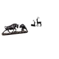 thumbnail image 1 of Escultura Moderna De Feng Shui De Toro, Oso, Vaca Y Ganado, Figura De Ciervo Y Reno De Resina Negra, Obra De Arte Animal Para Escritorio, Sala De Estar, Estudio, Balcón, Regalo, 1 of 8