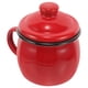 thumbnail image 3 of Taza de esmalte Taza de esmalte Taza de esmalte decorativa Taza de esmalte para el hogar Taza de agua con tapa, 3 of 7