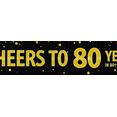 thumbnail image 4 of Golden Glittery Cheers to 80 Years Banner Background Party Decoration Supplies for 80th Birthday Celebrations Photo Backdrop Event Decor Birthday Party Decorations, 4 of 8