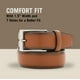 thumbnail image 4 of Cinturón de vestir Perry Ellis Amigo para hombre en piel, negro, 38, 4 of 6
