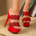 thumbnail image 7 of Car Model Wedding Spring/Summer Party Breathable Fashion Nightclub Slim Heels High Slippers LFD-8661-A21, 7 of 7