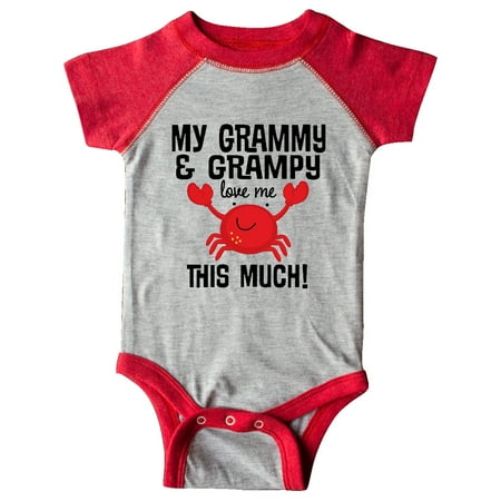 

Inktastic My Grammy and Grampy Love Me Outfit Gift Baby Boy or Baby Girl Bodysuit
