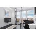 thumbnail image 5 of Nile 24" Black Wood Floating Vanity with Black Top and Brushed Nickel Trim, 5 of 10