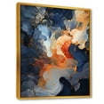thumbnail image 2 of Designart "Aerial View Of Usa Art I" Usa Map Floater Framed Wall Art Living Room, 2 of 5