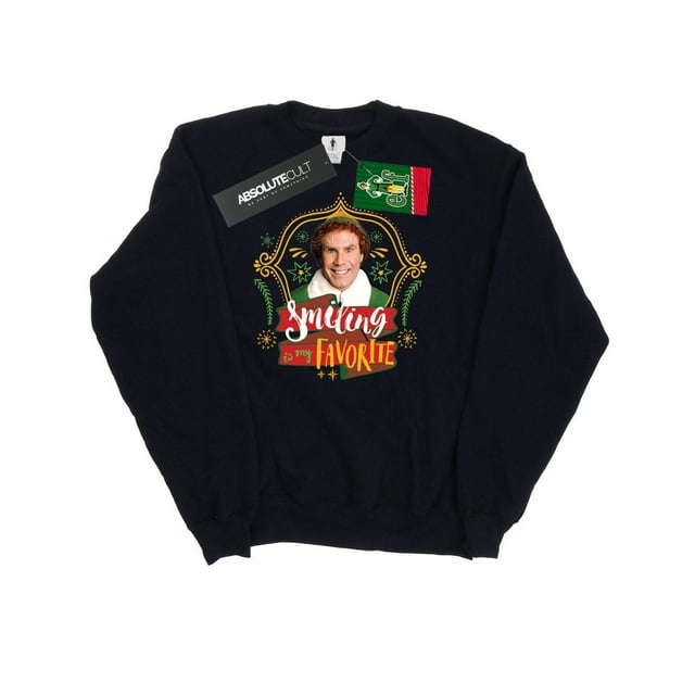 Elf Womens Buddy Smiling Sweatshirt