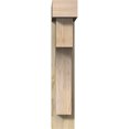 thumbnail image 2 of Ekena Millwork 6"W x 20"D x 32"H Westlake Block Rough Sawn Bracket w/ Offset Brace, Douglas Fir, 2 of 25