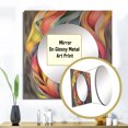 thumbnail image 3 of Designart "Antique Colorful Pastel Foliage Aquarelle Gray I" Abstract Painting Square Mirror For Wall Decor - Large Multicolor Square Printed Wall Mirror Art - Wall Mounted Square Mirror, 3 of 5