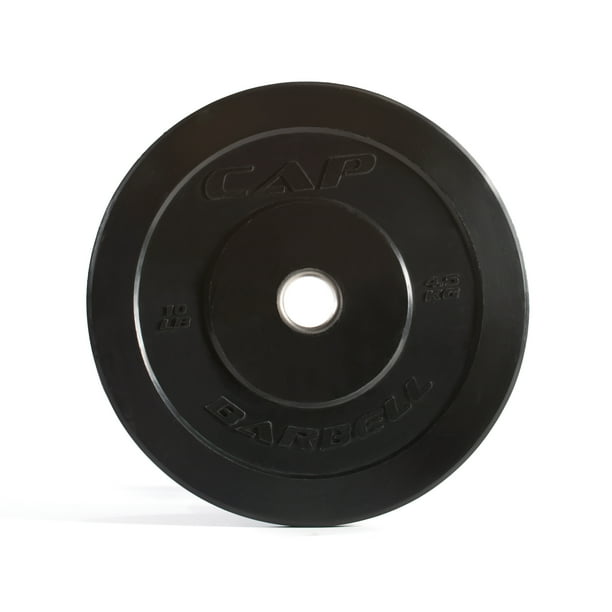 CAP Barbell Black Rubber Olympic Bumper Plate, Single 1045 lb