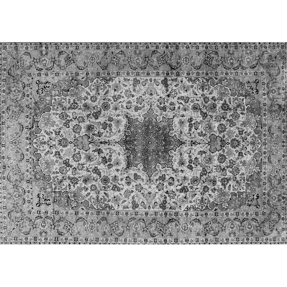 Ahgly Company Indoor Rectangle Persian Gray Traditional Area Rugs, 2' x 3'