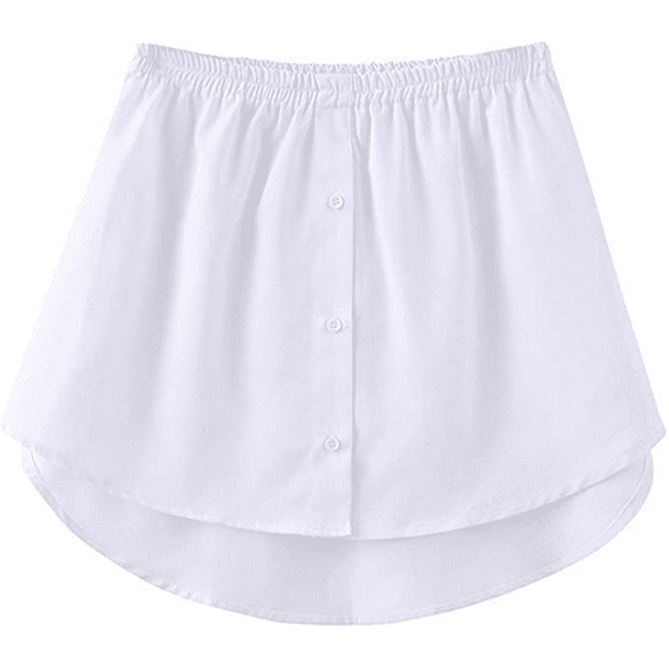 Women's Skirt-Adjustable Layering Fake Top Lower Sweep Skirt,Skirt Half ...