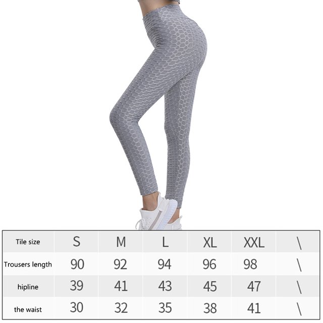 Pantalones De Yoga Leggings casuales para mujer Levantamiento de cadera Pantalones deportivos sexy para deportes de gimnasia (Gris XL) Ndcxsfigh Para Estrenar