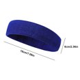 thumbnail image 2 of Banda deportiva absorbente de humedad para hombre y mujer (azul), 2 of 6