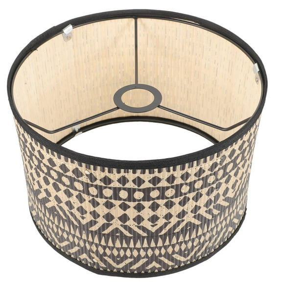 HOMEMAXS  Printed Lamp Shades Bamboo Lampshade Restaurant Table Decor