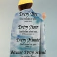 thumbnail image 3 of Positive Inspirational Quotes Throw Blanket - Bible Every Day Every Hour Every Minute Because Every Second Flannel Blanket, Christian Gifts for Women, Girls, Teens for All Season 60x80 Inch, 3 of 6