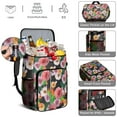 thumbnail image 5 of Garden Floral Print Backpack Cooler - 20L High Capacity, Multiple Pockets for Organization, Perfect for Picnics, 5 of 6