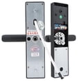 thumbnail image 4 of Huella Digital, Tarjeta, Contraseña Y Llave Antirrobo 2-Tough Electronic Home Security Smart Door Lock Black Yuarrent EL007967-00, 4 of 6