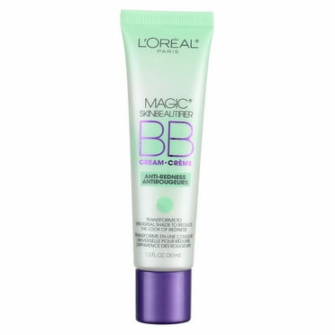 L'Oreal Paris Magic Skin Beautifier BB Cream, Anti-Redness 1 oz (Pack of 2)