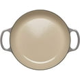 thumbnail image 3 of Le Creuset Signature Enameled Cast-Iron 3-3/4-Quart Round Braiser, Oyster, 3 of 7