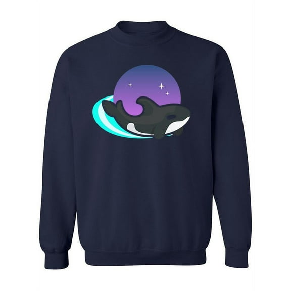 Whale In Space  Sweatshirt Women -Image by Shutterstock, Female Medium