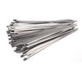 thumbnail image 1 of Tignapoo 100PCS 304 Stainless Steel Self-Locking Ties for Outdoor Use - High Temperature and Corrosion Resistant Fasteners, Available in Multiple Sizes (4.6*100mm, 4.6*150mm, etc.), 1 of 6