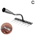 thumbnail image 1 of 5/6/7/8 Teeth Carbon Steel Garden Weeding Rake Garden Heavy Metal Rakes, 1 of 7