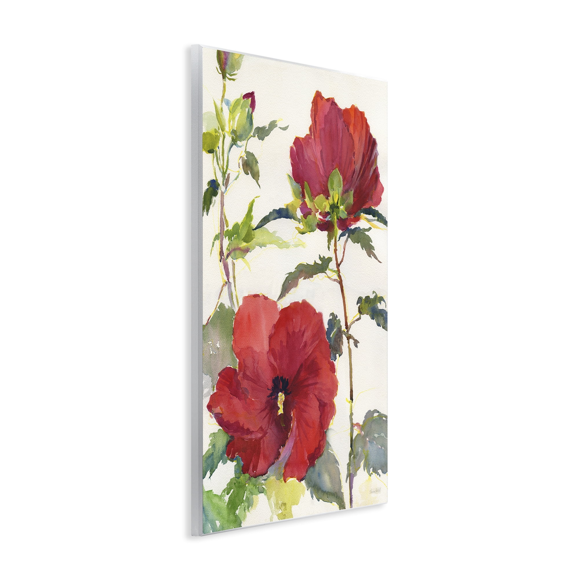 Stupell Industries Red Poppy Duo Botanical & Floral Painting Unframed Art Print Wall Art, 10 x 15