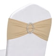 thumbnail image 1 of Uxcell 30Pcs Fundas para Sillas con Hebilla Deslizante, Lazos de Spandex Estirables, Accesorios de Decoración Reutilizables para Bodas, Fiestas, Cumpleaños, Eventos, Decoraciones de Banquete, Champán, 1 of 6