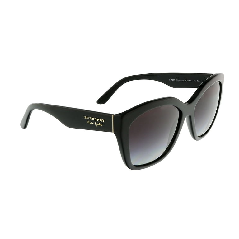Burberry BE 4261 Womens Black Plastic Irregular Sunglasses  display picture 1