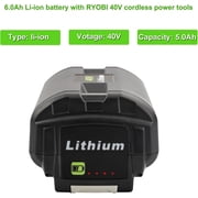 5.0Ah Replacement for Ryobi 40V Battery