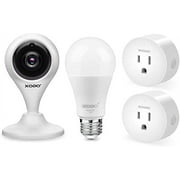 XODO Smart Home Security Kit, 1080p Camera, Smart Bulb & Plug, App Controlled