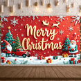 thumbnail image 5 of Decorative Design Christmas Banner Festive Theme Santa Claus Graphic Holiday Decoration Merry Christmas for Holiday Celebration Festive Decor Winter Wonderland, 5 of 9