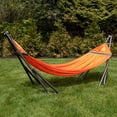 thumbnail image 2 of Aurora Home  EZ Daze Portable Double Sized Hammock with Stand Orange, 2 of 6