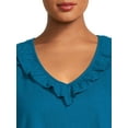 thumbnail image 4 of Terra & Sky Women’s Plus Size Ruffled V-Neck Tank Top, 4 of 6