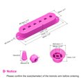 thumbnail image 3 of Uxcell Plastic Pick Up Cover Single Coil Cover Switch Tip 1 Volume and 2 Tone Knobs Purple for Guitar, 3 of 5