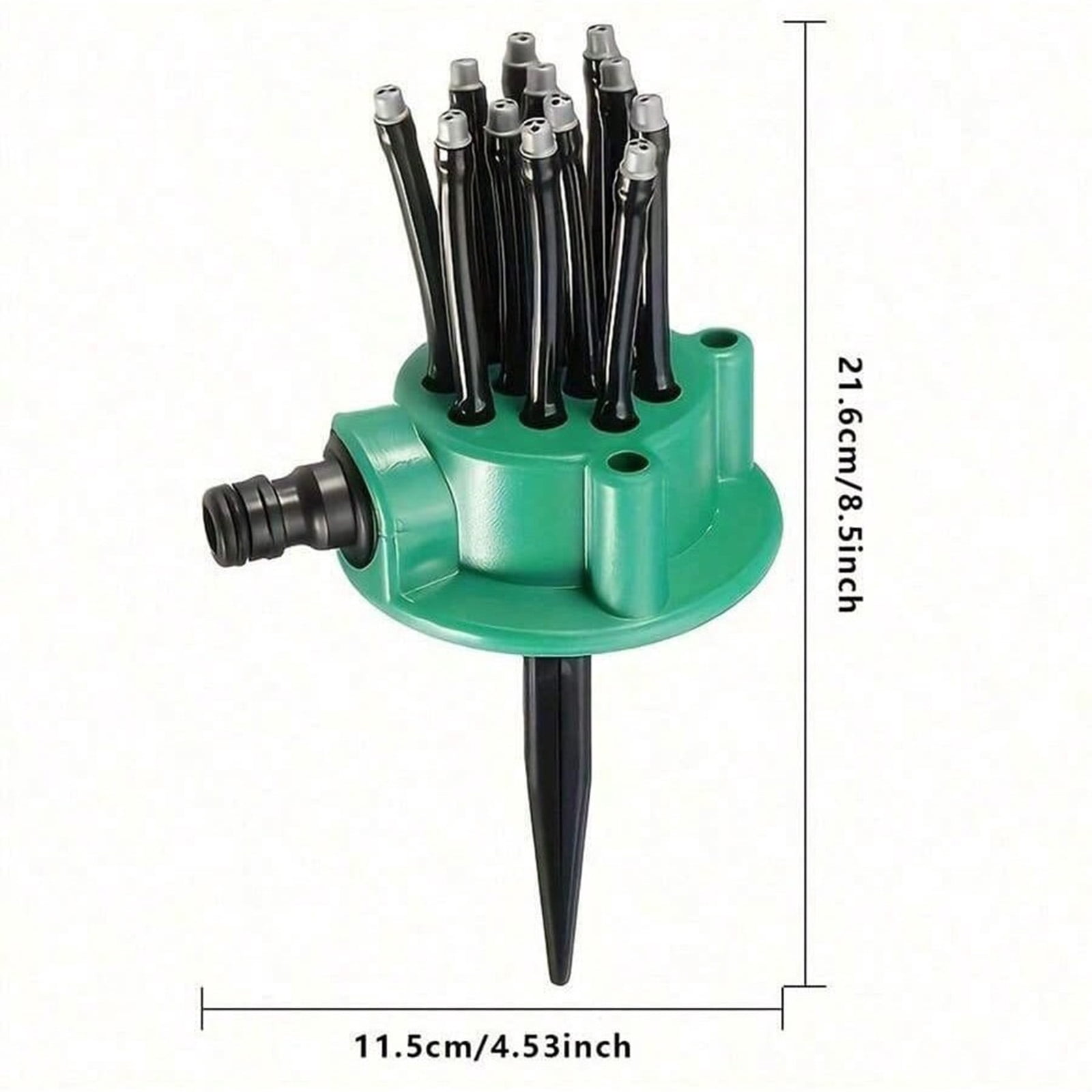 Flower Shape Head Water Spray Head 360 Multi Directional Lawn Sprinkler Precision Garden Irrigation Rotating Multi Arm for Hose Yard Grass Roof Cooling(4PCS)