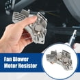 thumbnail image 2 of Fan Blower Motor Resistor Heater Replacement Fit for PEUGEOT 406 Coupe White Silver Tone, 2 of 6
