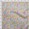 thumbnail image 4 of oneOone Cotton Cambric Light Green Fabric Watercolor Floral Sewing Fabric By The Yard Printed Diy Clothing Sewing Supplies 42 Inch Wide, 4 of 5