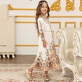 thumbnail image 1 of Vestido largo estilo étnico para niñas de talla mediana y grande., 1 of 6