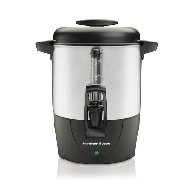 Percolador de Café Hamilton Beach 40 Tazas Mod. 40514G Color Acero