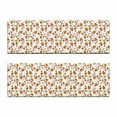 thumbnail image 2 of Flower Bench Cushion Set of 2, Vintage Design Traditional Style Exotic Plants Flowers Pattern Fall Colors, Standard Size Foam Pad and Decorative Cover, Red Yellow White, by Ambesonne, 2 of 4