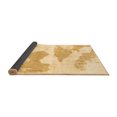 thumbnail image 2 of Ahgly Company Indoor Square Abstract Brown Modern Area Rugs, 8' Square, 2 of 4