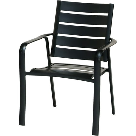 Hanover Cortino 3-Piece Commercial-Grade Bistro Set with 2 Aluminum Slat-Back Dining Chairs and a 30" Slat-Top Table