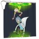 thumbnail image 1 of Cortina de ducha Rick & Morty, opaca, para baño, impermeable, resistente al moho, bloquea la privacidad, probador, patrón de impresión fina de patchwork artístico, 72 x 72 pulgadas, talla única., 1 of 8