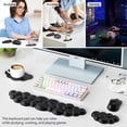 thumbnail image 4 of Tecknet Basics Ergonomic Cloud Keyboard Wrist Rest Set, Pain Relief, Non-Slip with Coaster for Laptop, Office, Gaming-Black, 4 of 8